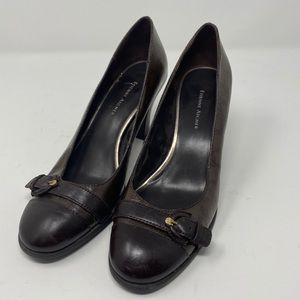 Etienne Aigner Logo Margaux Brown Pumps size 7